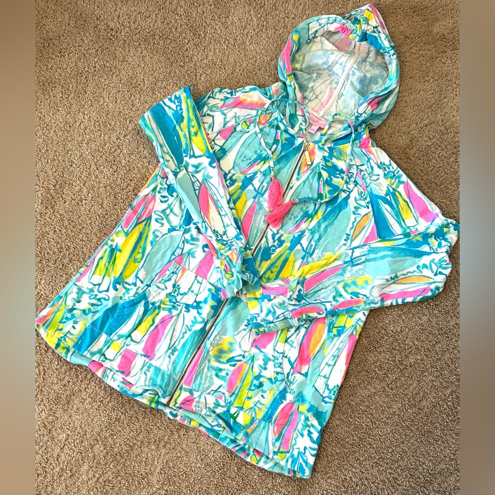 Lilly Pulitzer Lightweight Full-Zip Hoodie